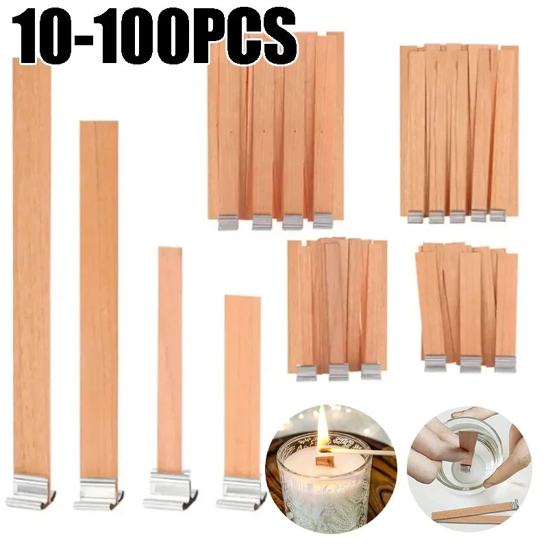Artisanal Soy Wax Candles with Wooden Wicks and Candle-Making Guide
