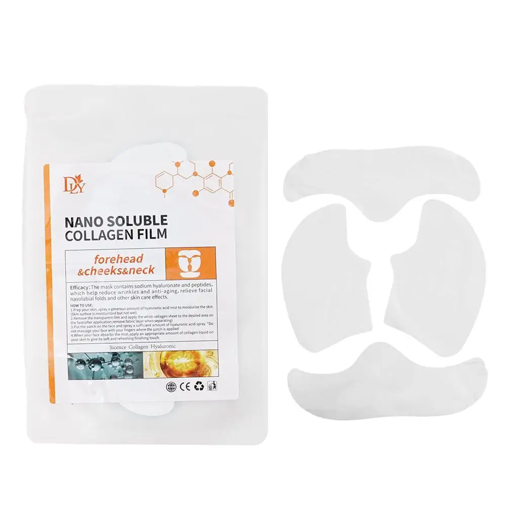Soluble Collagen Film Full Facial Mask Cloth Anti Aging Lifting Moisturizing Lines Care Face Filler face filler
