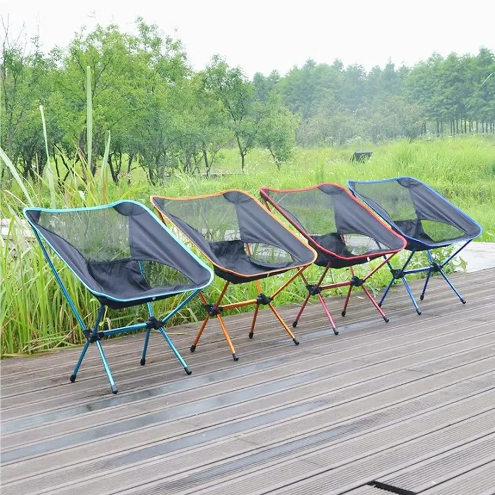 

Outdoor Folding Mesh Chair Aluminum Alloy Frame Camping Fishing Picnicking Portable Foldable Chair