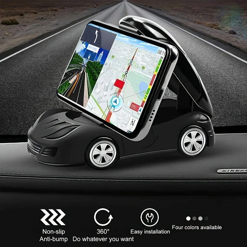 1 PC Car Model Phone Holder Foldable Car Dashboard Phone Holder 360 ° Rotating Phone Holder Can Be Placed on The Car Air Outlet