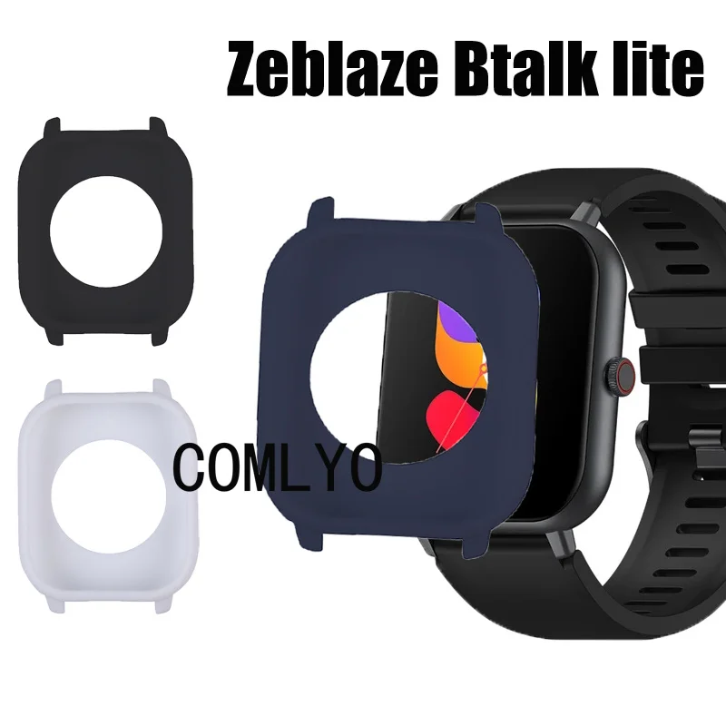 

Cases For Zeblaze Btalk Lite Smart Watch Case Protective Shell Half Cover Silicone Soft Bumper