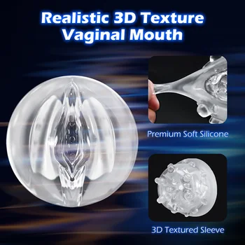 Masturbator for Men Automatic Telescopic Rotation 4D Realistic Vagina Penis Sex Toy for Men Masturbation Cup Blowjobs Machine