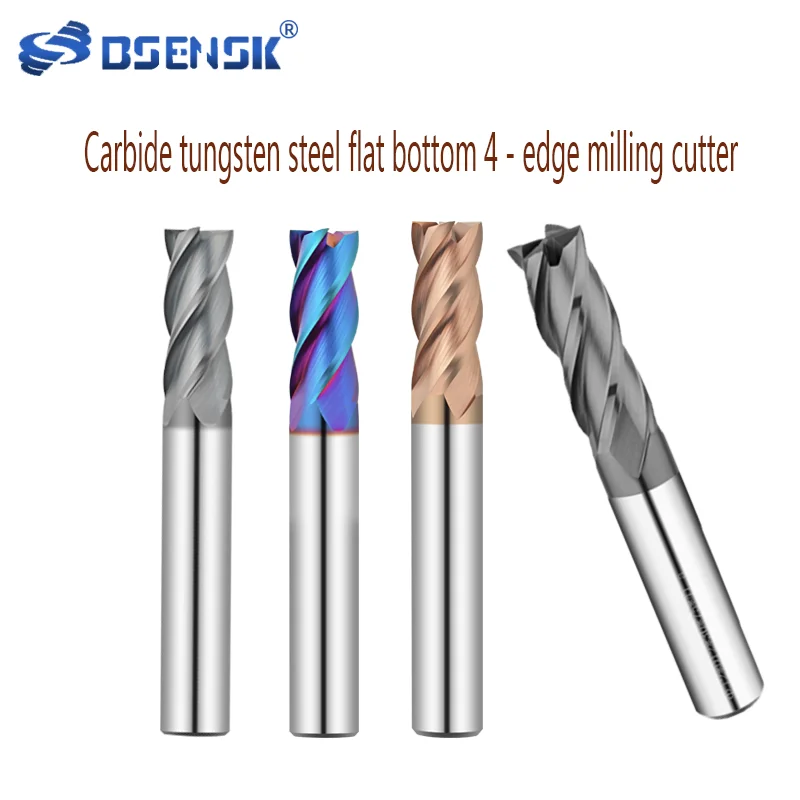 VhmTungstenSteelFlatBottomEndMill24681020MmTotaleLengte
