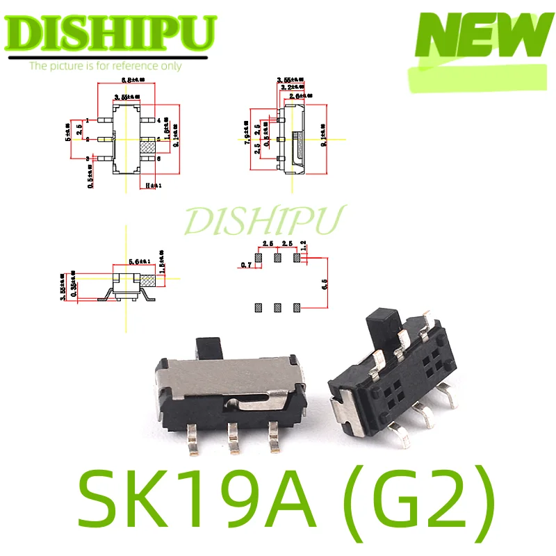 10–30 Stück Kippschalter Ss-23E04G3 G4 (2P3T) (2P2T) Ss12D00 Ss12D10 Ss12D11 Sk13D07V Ss12F15V Ss12D07V Sk01L Sk02Lsk09 Sk09B Sk09 – Detail 26