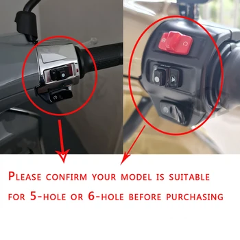 5 Holes Motorcycle ABS Handlebar Switches Cover Control Button Protector Shell for VESPA SPRINT PRIMAVERA