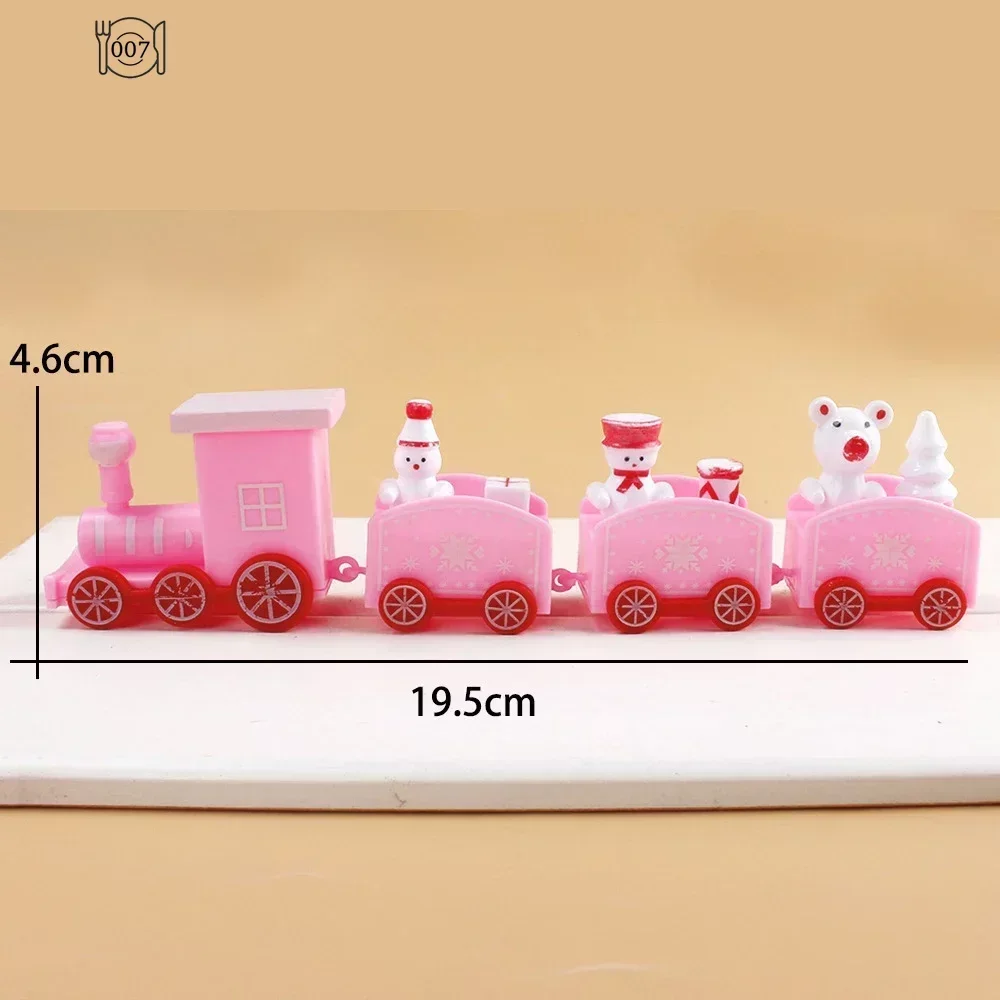 Christmas Decorations Plastic Christmas Train Home Xmas Navidad Noel Gifts Ornament New Year