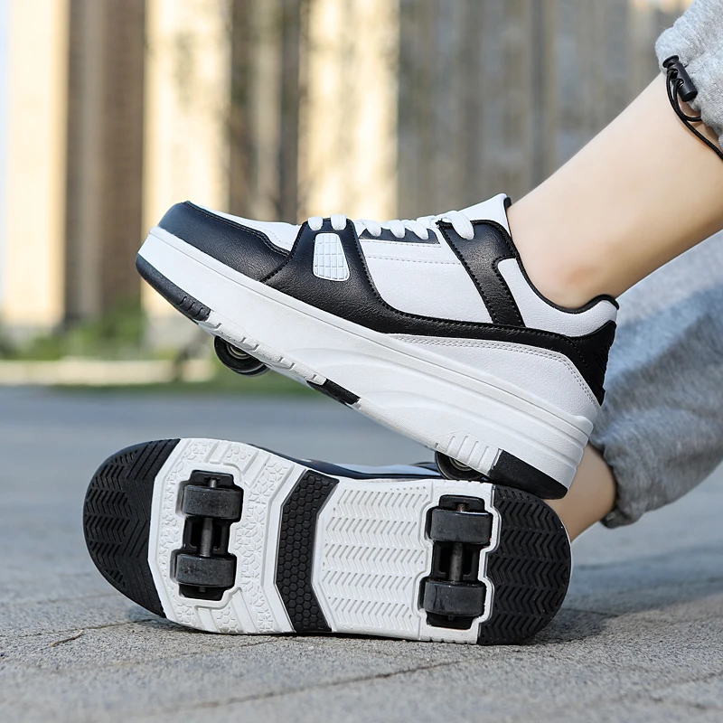Eur 29-40 Nieuwe Kinderen Junior Roller Skate Schoenen Kids Sneakers Met  Vier 2022 Jongens Meisjes Wielen Schoenen Volwassen casual Jongens Schoenen  - AliExpress
