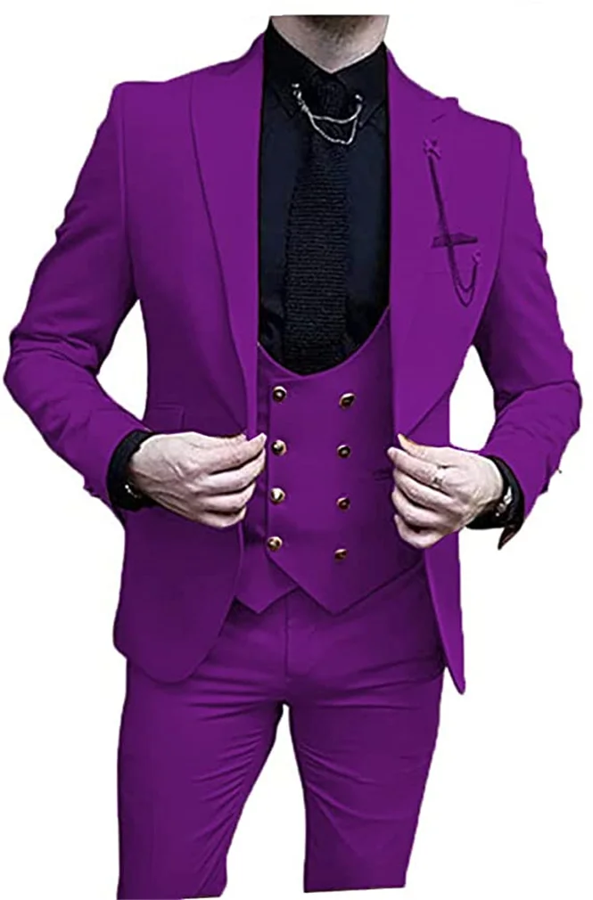 2023 Oil Green Wedding Mens Suit For Groom Tuxedos Slim Fit Prom Party Custom Men Suits 3 Piece Jacket Pants Vest Male Clothes