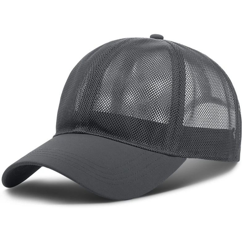Tennis Hat Summer Full Mesh Baseball Cap Men Women Hollow Out Breathable Quick Dry Cooling Sunscreen Outdoor Peaked Hat New