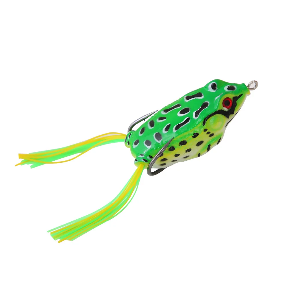 4pcs/Box Soft Tube Bait Japan Plastic Frog Shape Fishing Lures Treble Hooks  Topwater Ray Frog 6g 8g 13g Artificial Soft Bait