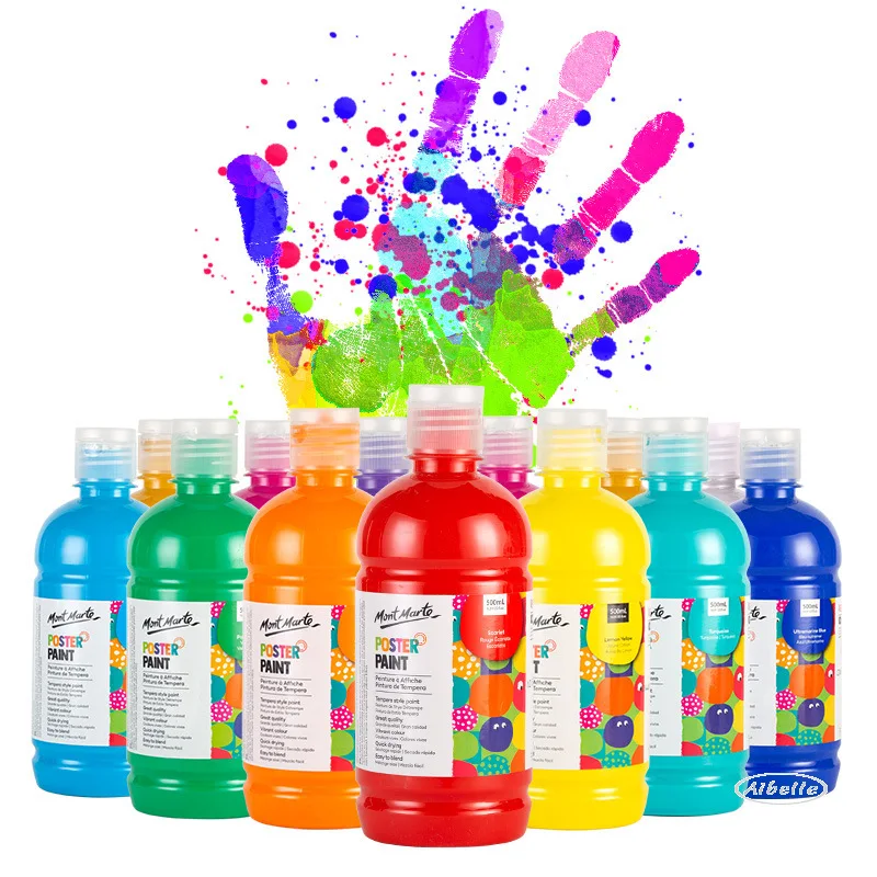 Gouache Paint Set 500ml Profession Washable Children's Paint Non-Toxic Gouache Artist Watercolor Paint For Kids,Adults Painting