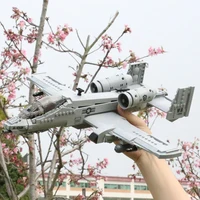 MOC Model US Military A-10 Warthog Fighter Building Blocks F35 Arms Plane New Type Armored Thunderbolt II Fighter Bricks Toys 5