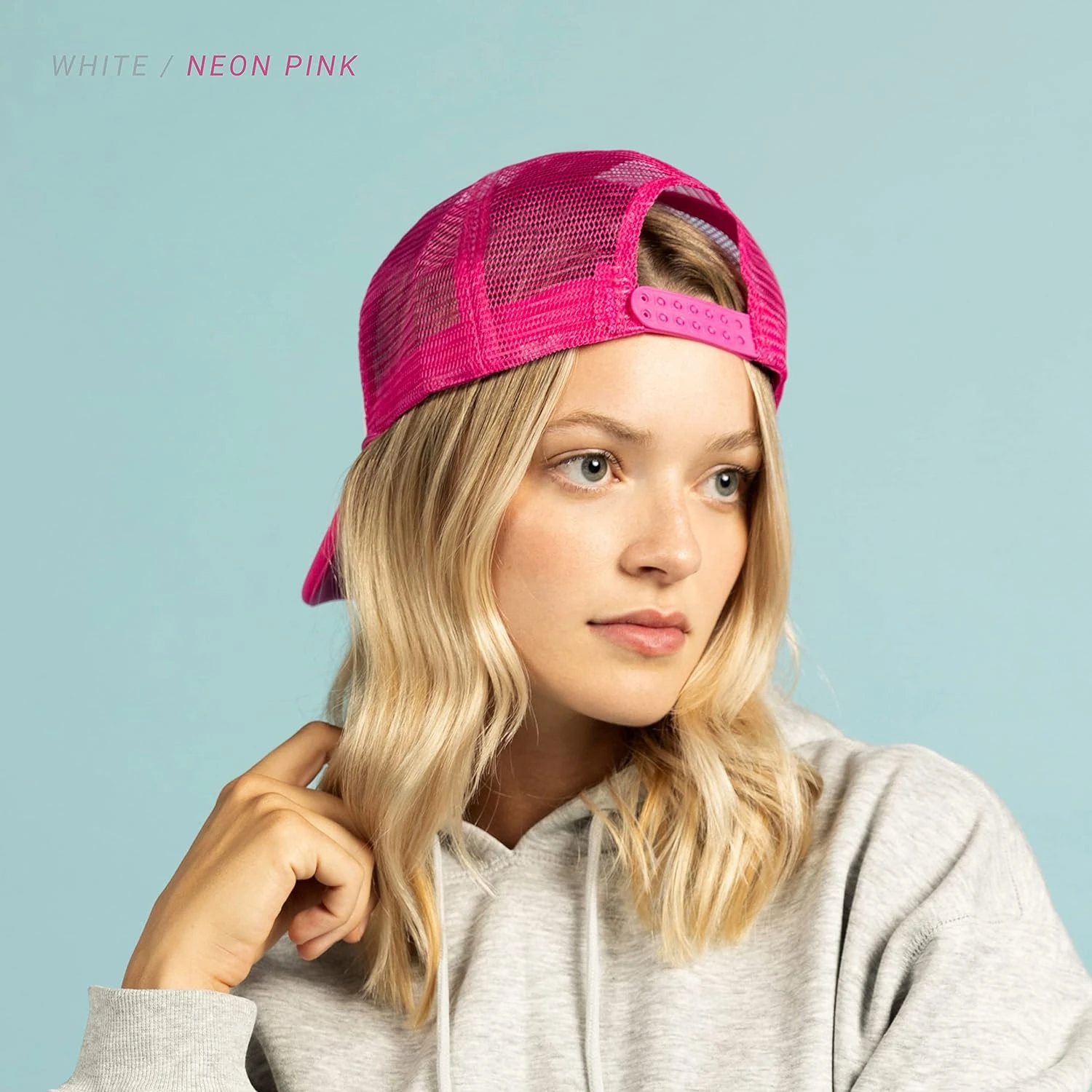 Stay fashionable and cool with this stylish two-toned trucker hat, offering ultimate comfort for outdoor activities. Stay on tre