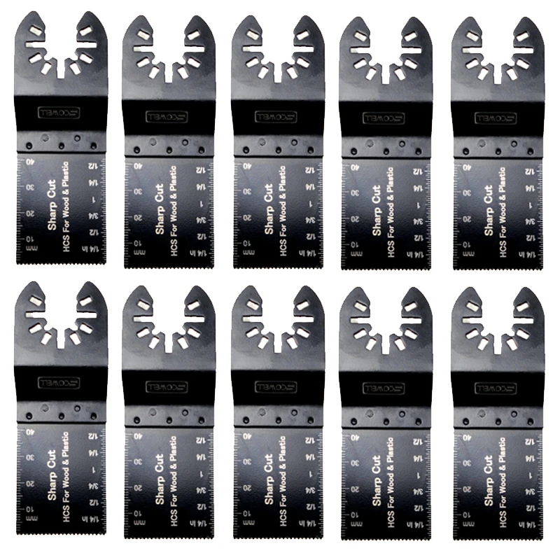 

SCOWELL 34mm Wood Working Oscillating Tool Saw Blades Fit For Multimaster Power Tools With Scale Plunge Multi Tools Saw Blade