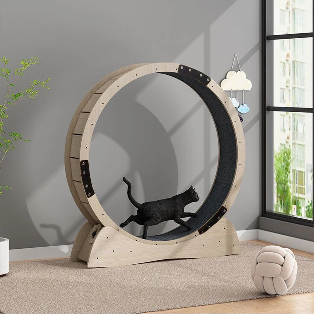 Roue de course pour animaux de compagnie, tapis roulant pour animaux de compagnie, exercice coule pour chat, perte de poids, marche et fitness, jouets silencieux pour chien et chat 1