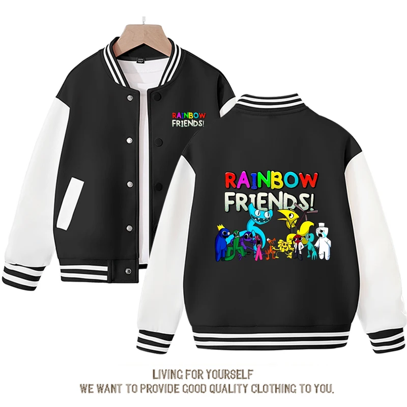 

Game Rainbowd Friends Chapter 2 Baseball Uniform Jacket Children Boys Girls Baseball Sport Sweater Jacket Outwear Coat