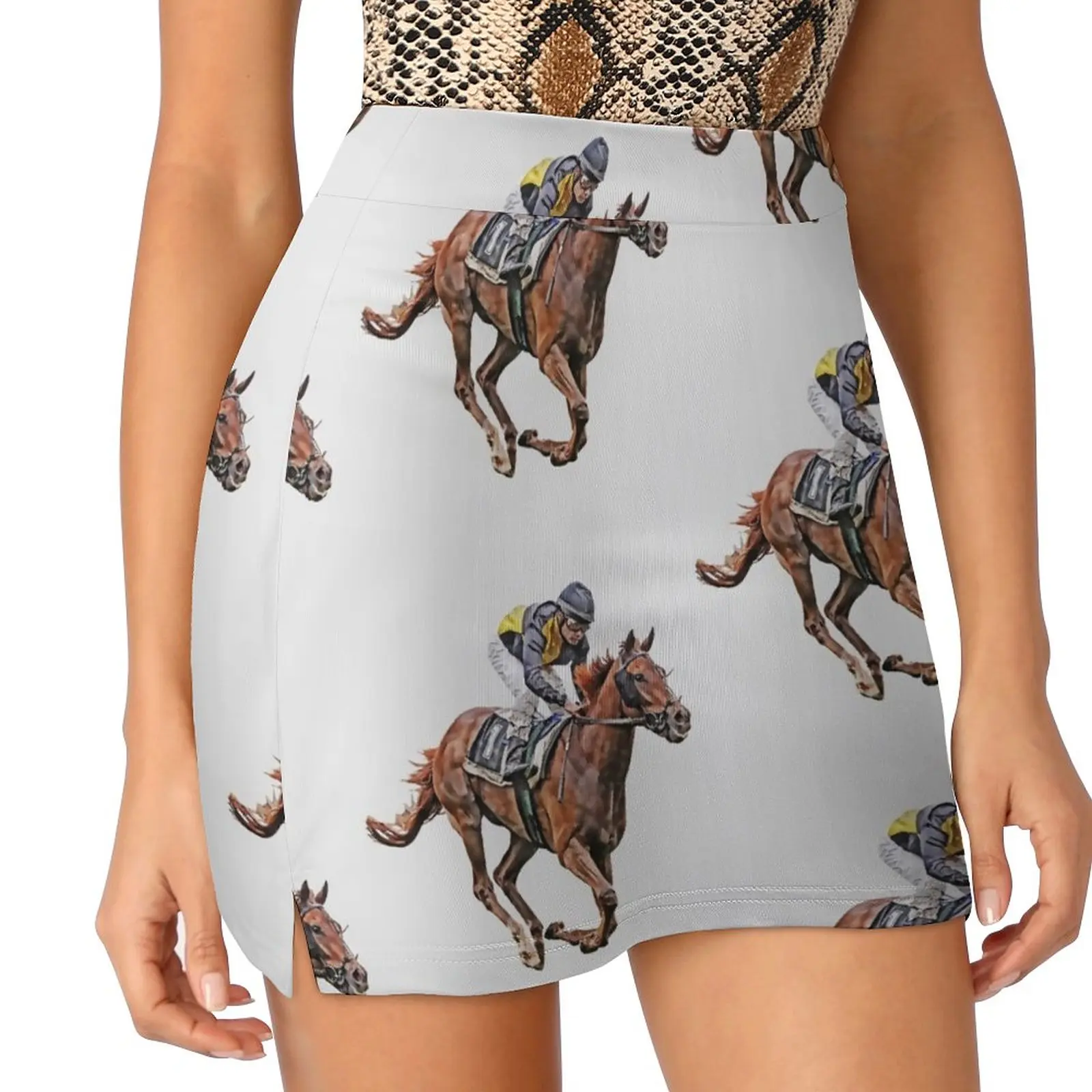 

Horse Racing Light Proof Trouser Skirt skirts for womens Summer dress sexy skirt Women's summer skirt