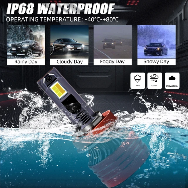 LED Headlight H4 LED Bulbs Fog Light Halogen Replacement Auto H7 6500K 4300K 3000K 3 Colors Front Lights H3 9005 HB3 9006 2000W 5