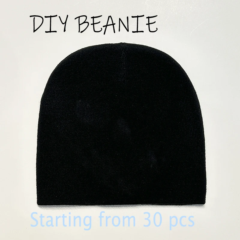 

DIY Personality Design Custom LOGO Autumn Winter Solid Color Knit Hats Skullies Beanies For Men Women Team Brand Customize Caps