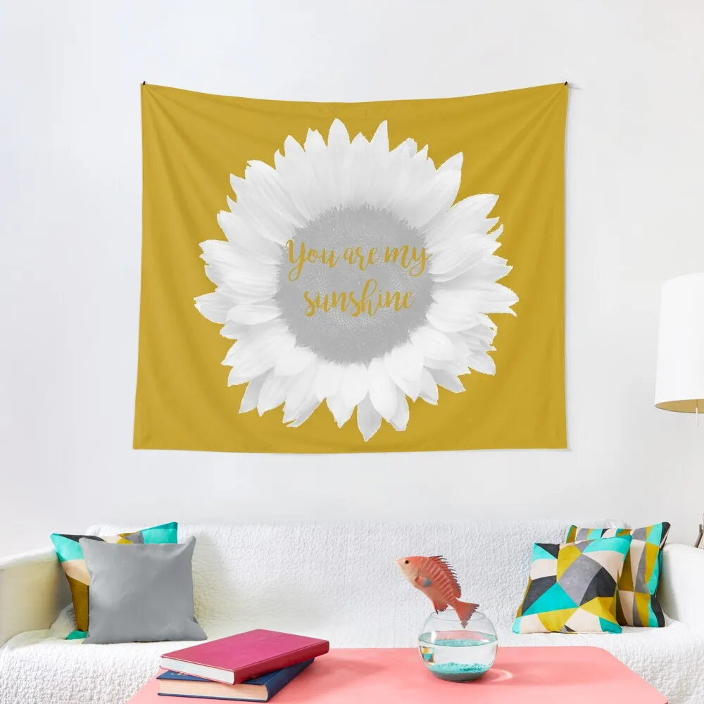 

You are my sunshine Sunflower Tapestry Room Decore Aesthetic Room Decoration Korean Style Aesthetic Room Decor Korean Tapestry