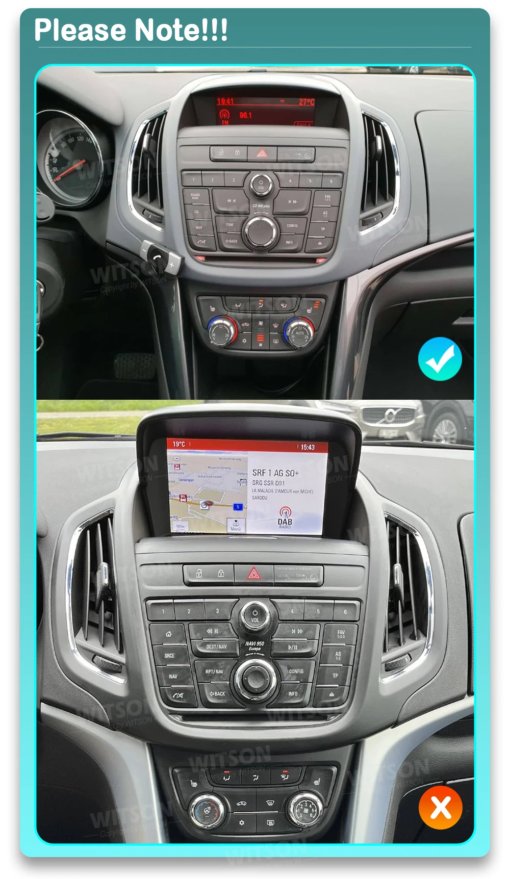 Фото Автомобильная Мультимедийная магнитола 9 дюймов для Opel Zafira tourer Vauxhall Zafira 2011-2016 CarPlay Android Авто Bluetooth стерео DSP GPS WIFI №2