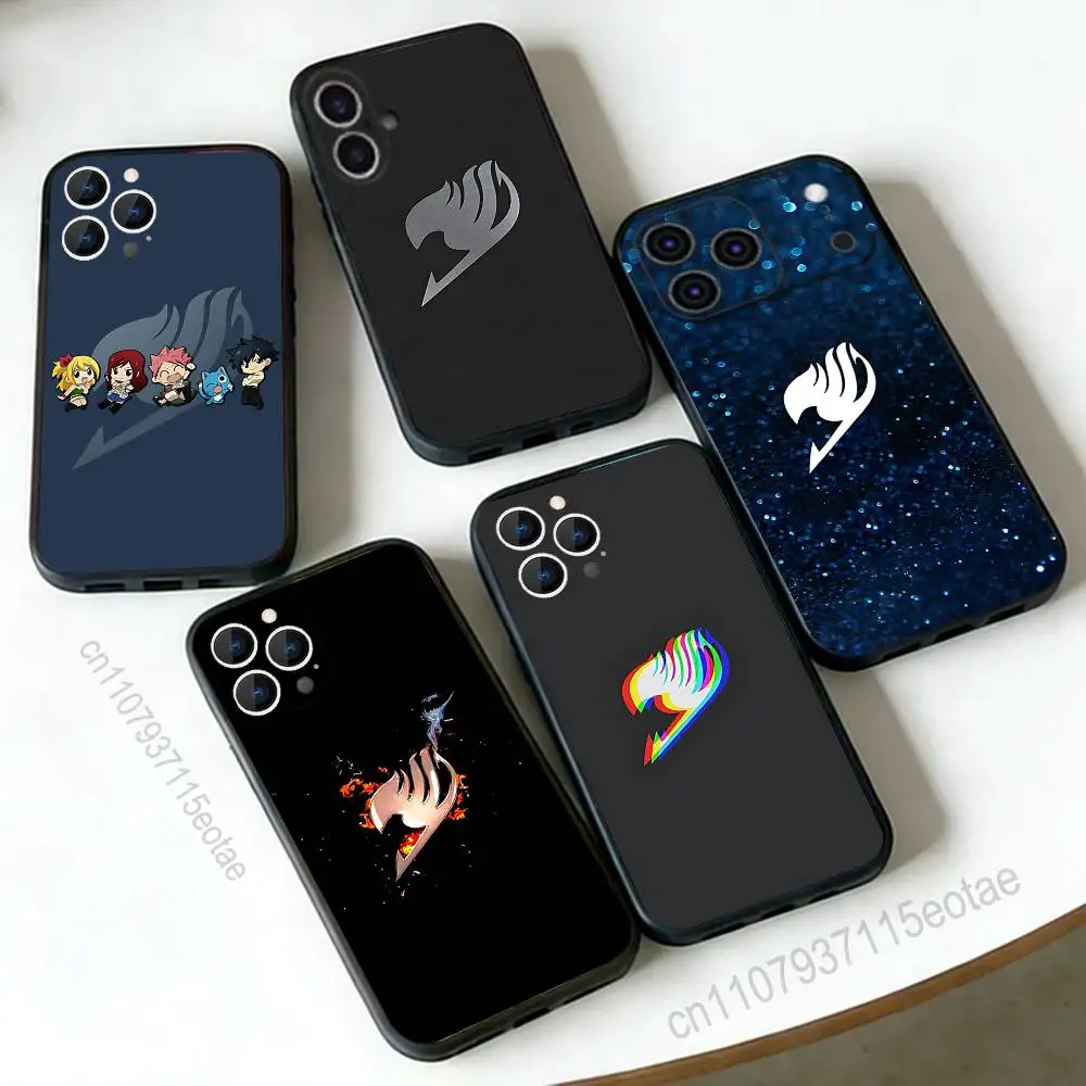 Anime Fairy Logo Black Protective Phone Case