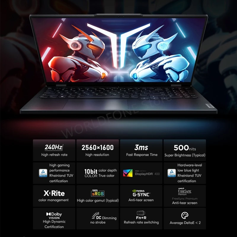 Lenovo LEGION R9000P 2024 AMD R9 7945HX Geforce RTX4060 8GB 16/32GB RAM 1TB SSD 16" 2.5K 240Hz Screen 2