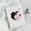 K-Pop Card Holder Mini Album 2.5 * 3.5 Heart-Shaped Hollow Cover Loose Leaf Folder, 56 * 87mm-63 * 88mm Card Specific Card Book 1