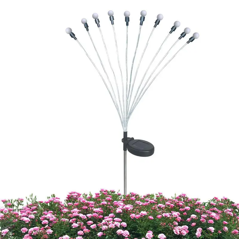 

Солнечная лампа для наружного освещения, светодиодная лампа, украшение для сада, водонепроницаемый сад, домашняя лужайка, фейерверк, пол, новый год, Рождество