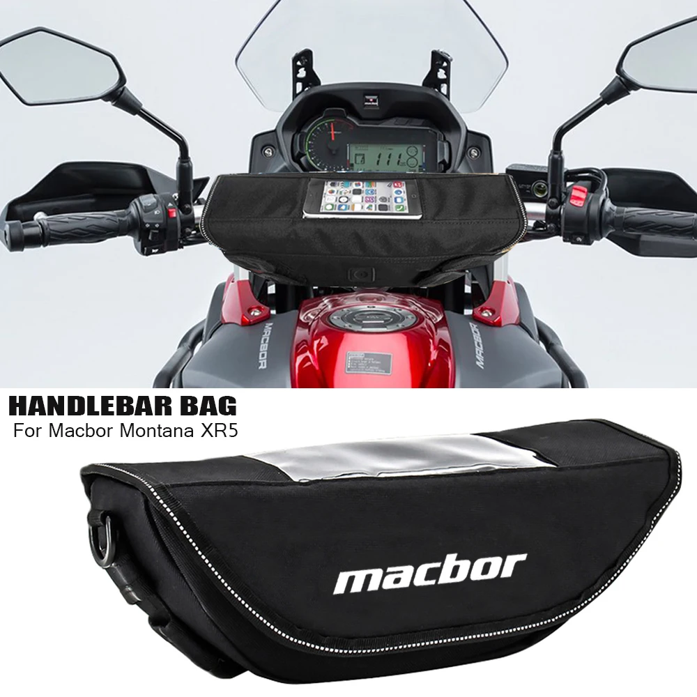 

For Macbor Montana XR5 Motorcycle Handlebar bag waterproof handlebar travel navigation bag