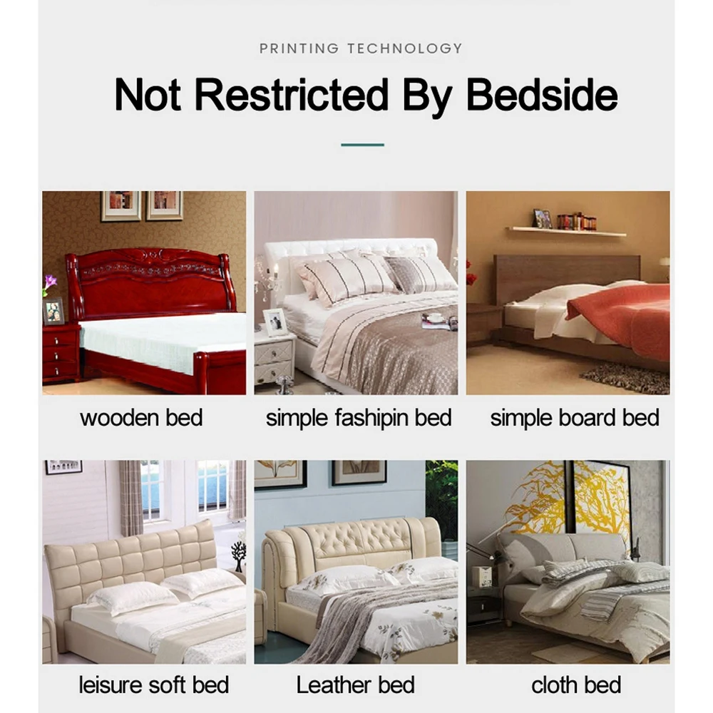 Thicken Elastic All-inclusive Bed Head Cover Bed Head Back Protection Dust Cover Bedroom Removable Bedside Home Decor
