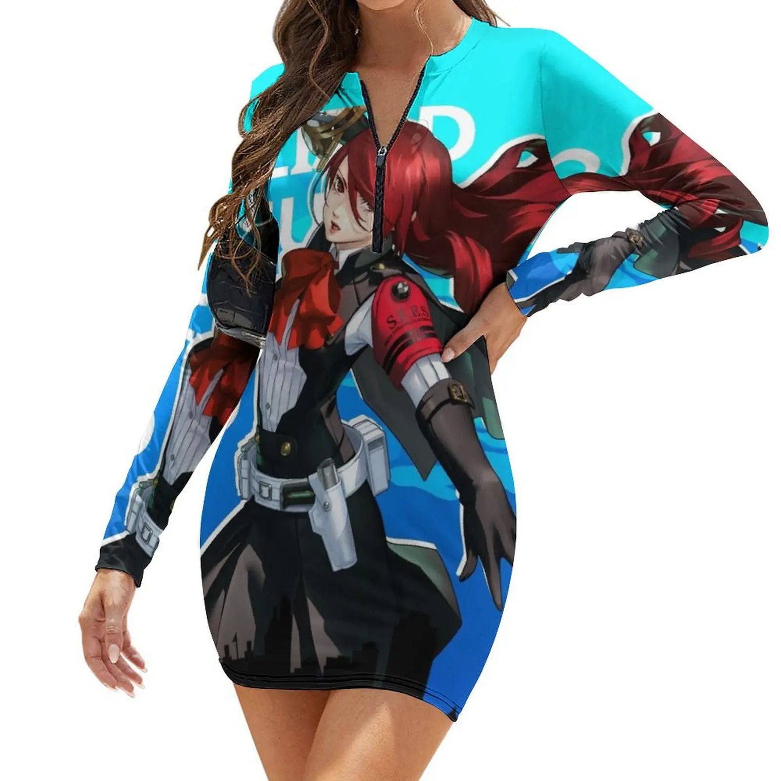 Платье-футляр женское летнее с длинным рукавом, в винтажном стиле