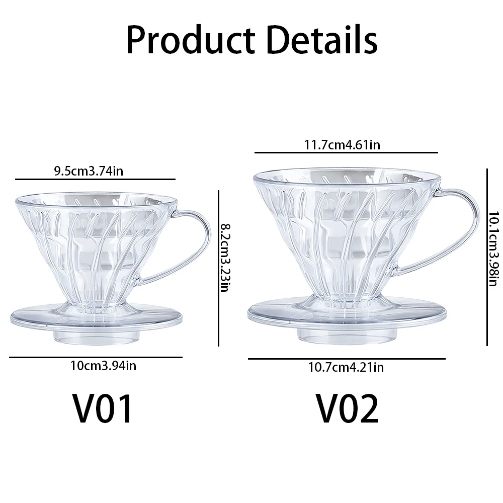 فلتر قهوة في 60 زجاجي 500مل مع إبريق تقديم قهوة فا...