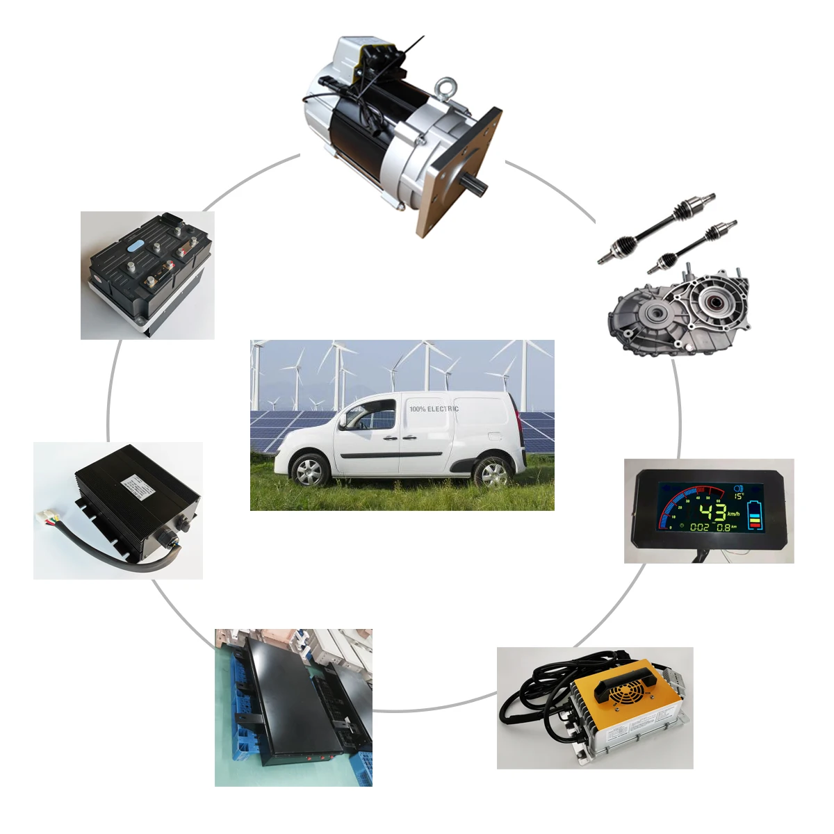 

15kW Elektirikli Motor Car Electric Conversion Kit AC Induction Motor EV Car
