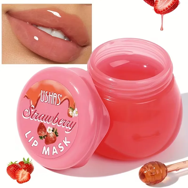 Hydrating Lip Mask With Aloe Strawberry Honey And Grape Balm Lip Mask Lip Line Exfoliating Moisturize Dead Skin Repair Lip Care 2