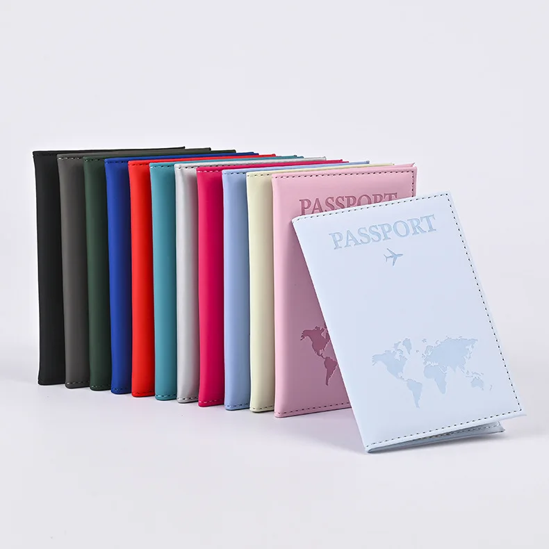 Porte-passeport en cuir PU pour couples, nouveaux cadeaux de mariage, sac à documents de voyage, couverture de passeport, porte-cartes de visite