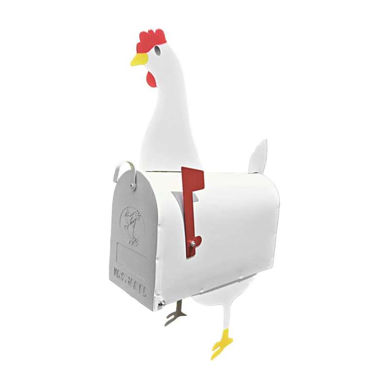 Mailbox Iron Post Box Horse, Cow, or Chicken Shape Outdoor Farmhouse