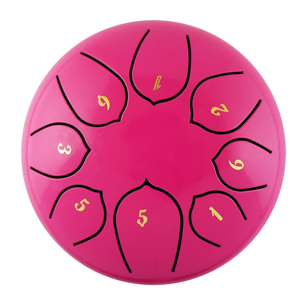 

Alloy Steel Tongue Drum 6Inch 8 Tones with 1Pair Mallets + Storage Drum Bag Music Instrument Gifts Tongue Drum Accessories