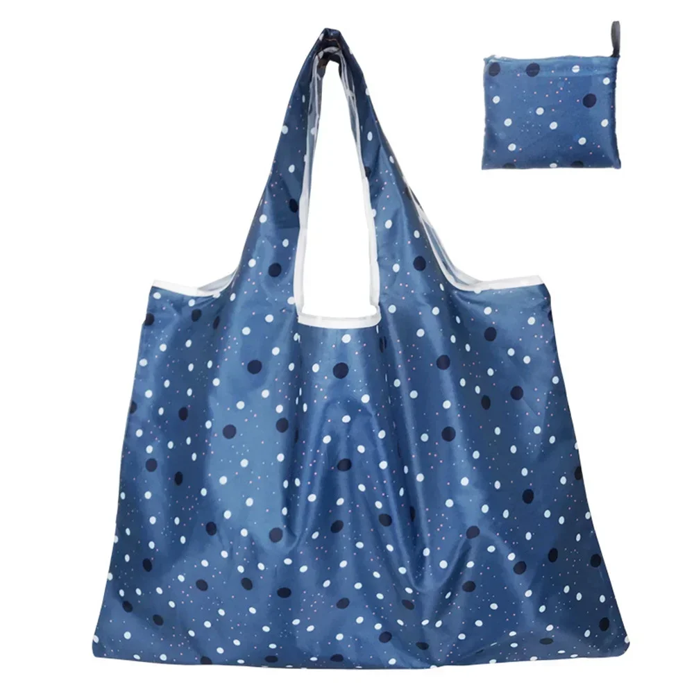 Eco-Friendly Foldable Tote Bag - Personalized Large-Capacity Shoulder Bag for Groceries, Travel, and Beach