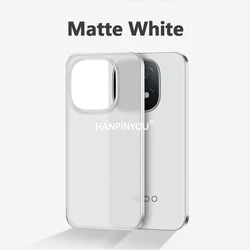 Ultra Thin Translucent Matte Anti - Fingerprint Lightweight Case Cover for IQOO Z10 Turbo Plus (White)