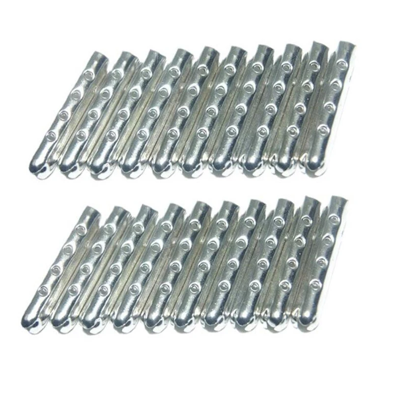 20/60PCS Shoelace Head Aglets DIY Shoelaces Repair Shoe Lace Tips Replacement End Shoes Rope Head Rope Tail Clamp Bullet shoelace buckles,shoe protector tips