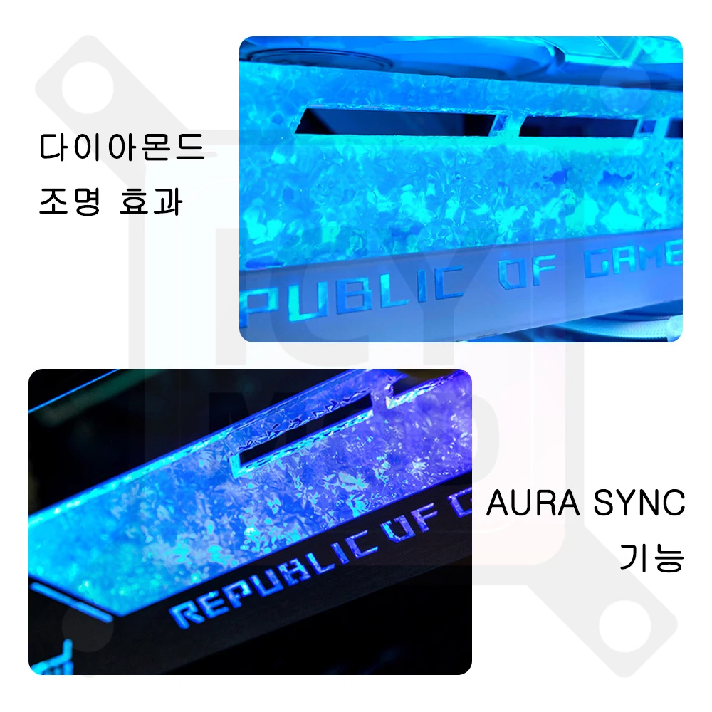 LCD GPU 브래킷 RGB VGA 지원 2.2 인치 디스플레이 온도 감지 ROG 그래픽 카드 스탠드 비디오 카드 홀더 AURA SYNC MOD