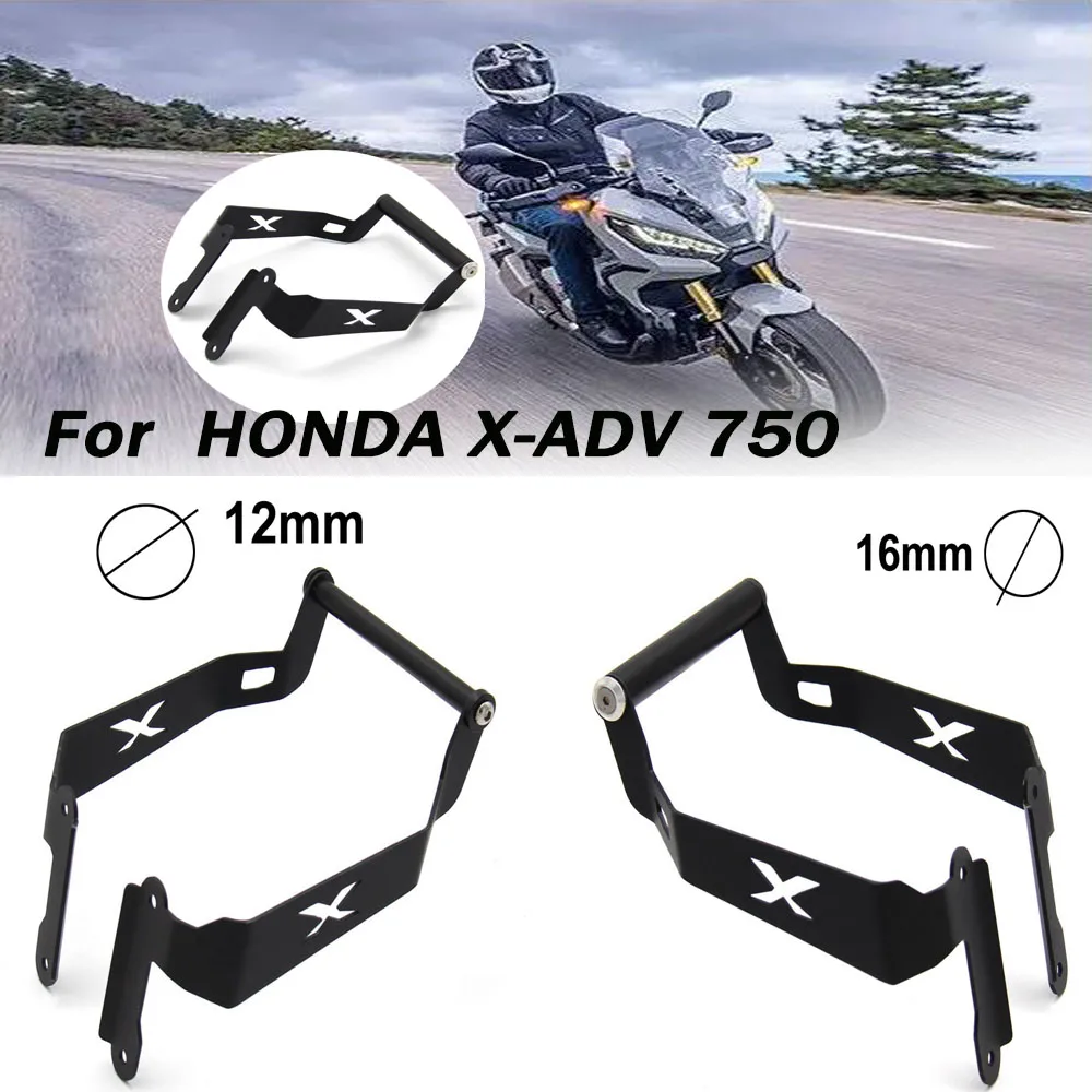 For Honda X-Adv 750 Xadv Xadv750 Gps Bar Mobile Phone Bracket Gps Black Motorcycle Front Stand Holder Smartphone