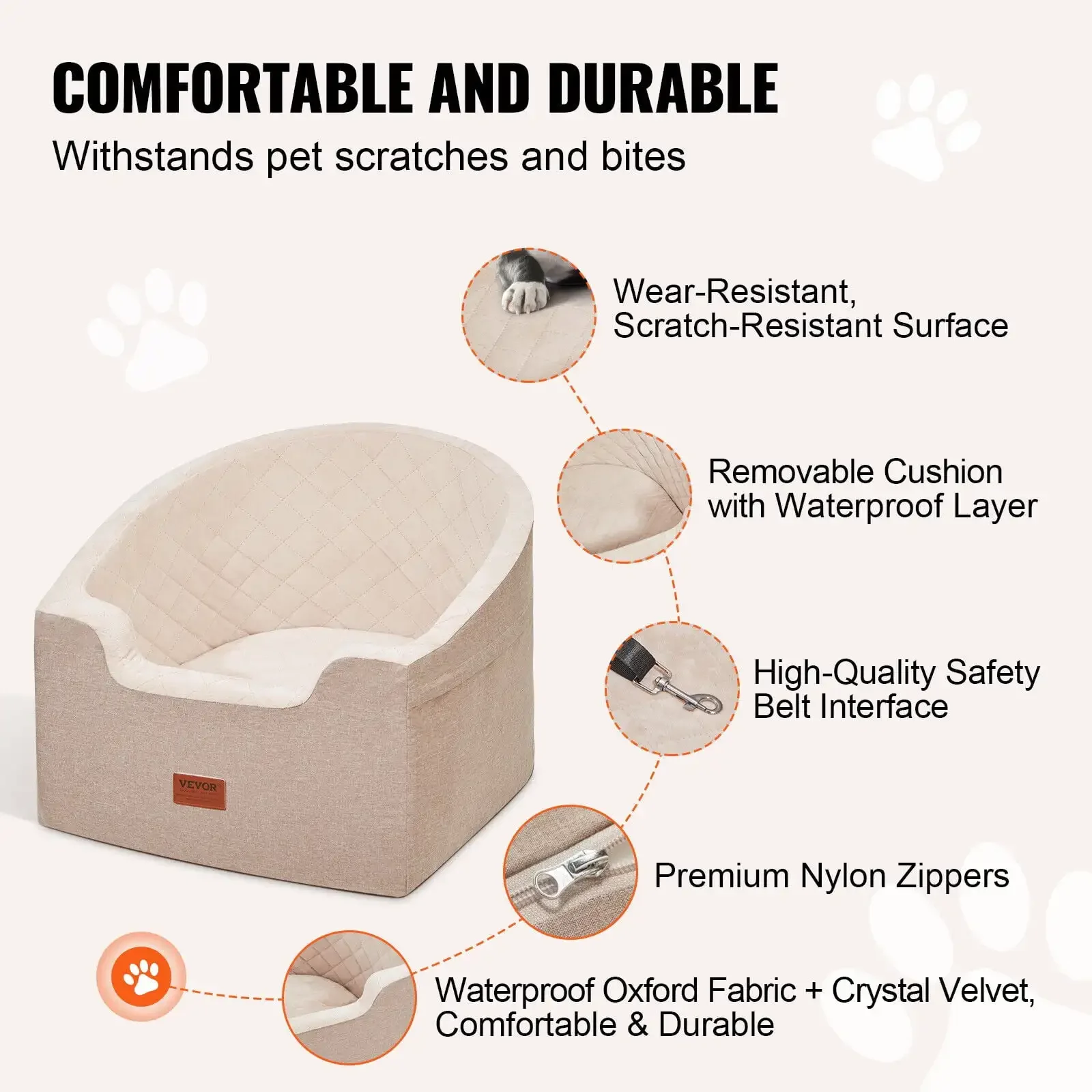Elevated Dog Car Seat 3