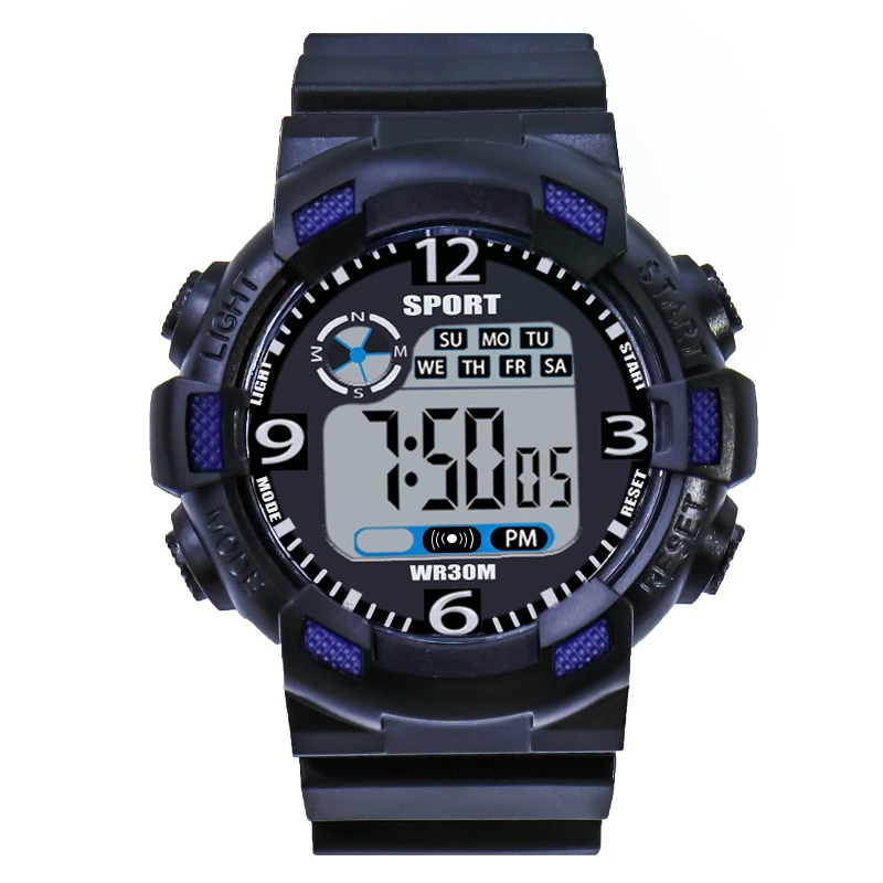 S5e19e800cac14acda5481ae53d32b807Z Military Digital Watch for Men Outdoor Men's Sports Watches Clock Waterproof Luminous Chronograph Student Electronic Wristwatch Mallzona