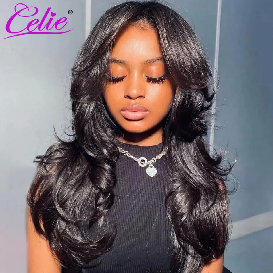 Celie Trendy Layered Cut Loose Wave U Part Wigs Beginner Friendly Glueless Wig Human Hair 180%