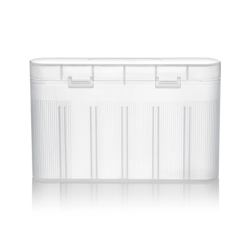 Portable Semi-Transparent Battery Storage and Organizer Box