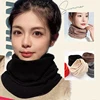 Solid Color Short Velvet Scarf for Women Winter Warm Fake Collar Cover Unisex Cycling Neck Protection Scarves Plush Neckerchiefs 5