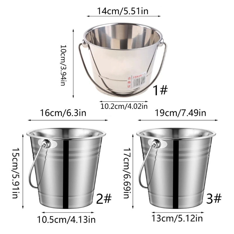 Ice Bucket with Comfortable Handles Drink Chiller for Parties Easy to Clean Entertain with Ease Easy to Use and Clean ice bucket