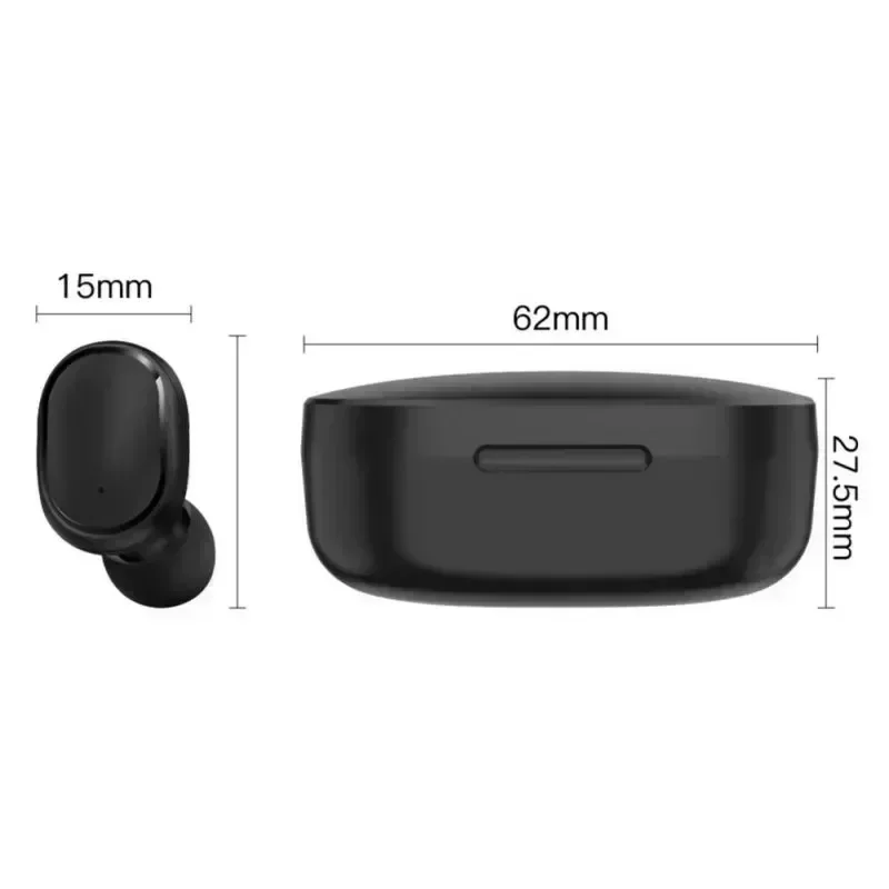 TWS E6S Bluetooth Earphones Wireless Bluetooth Headset Noise Cancelling Headsets With Microphone Headphones For Xiaomi Redmi 6